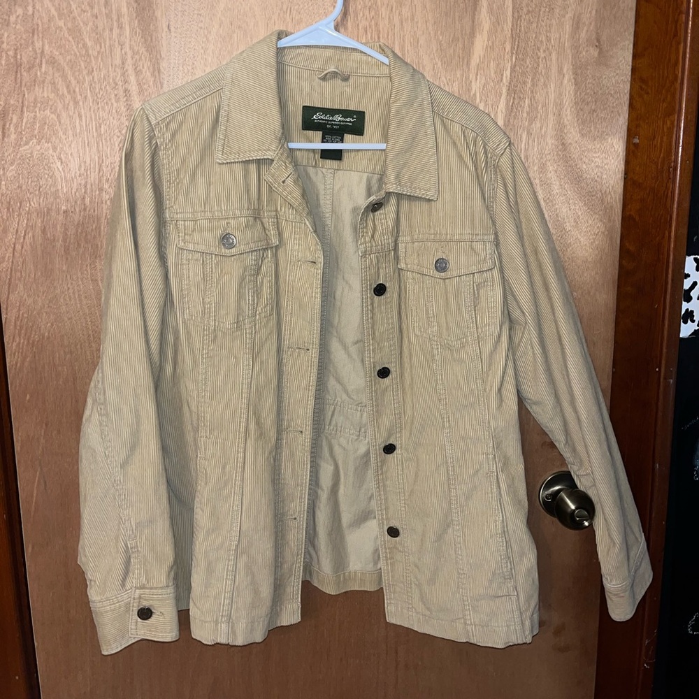 Eddie Bauer Corduroy Button Up Jacket